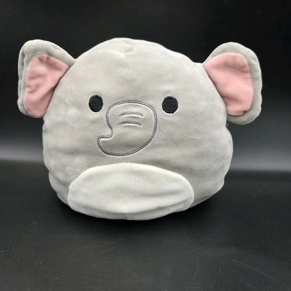 Kellytoy Squishmallows Mila Elephant Plush Gray 8
